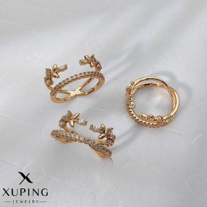انگشتر دولاین برگ زیتون ژوپینگ
